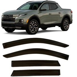 2019-2025 Tape-on Rain Guards for Hyundai Santa Cruz Side Window Deflector Visors SE SEL Night XRT Limited Durable Tinted Vent Shade 2023 2024