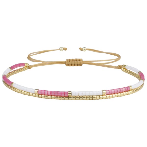 KELITCH Miyuki Bead Bracelets Double Strand Bracelets Adjustable Women's Charm