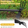 Hoe and Cultivator - 45” Long Handle - Heavy Duty