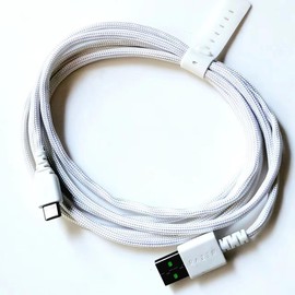 LZYDD USB Type A to USB Type C Charging Cable for Razer Viper V2 Pro/DeathAdder V3 Pro/Basilisk V3 Pro/HyperPolling Wireless Dongle/Viper V3 HyperSpeed (White)