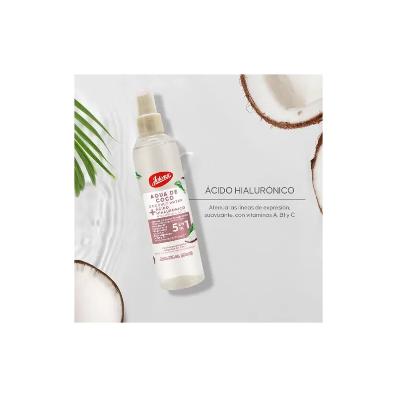 Agua De Coco Ácido Hialurónico Jaloma 250ml 5 En 1