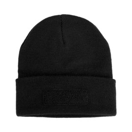 No Face No Name Hat East Germany Natural Hardness in Black I Unisex I Embroidered Patch to Change I Beanie Knitted Hat Winter Hat, black
