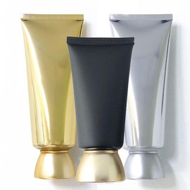aspire 4 Pack 3.4 oz / 100 ml Black Cosmetic Cream Soft Tube with Twist Cap