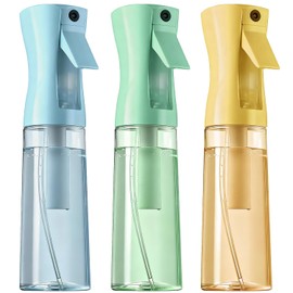 Paquete de 3 Botellas de Pulverizacin Continua, Botella de Pulverizacin de 300 Ml, Pulverizador Continuo de Roco Ultrafino para Peinado,Jardinera,... 