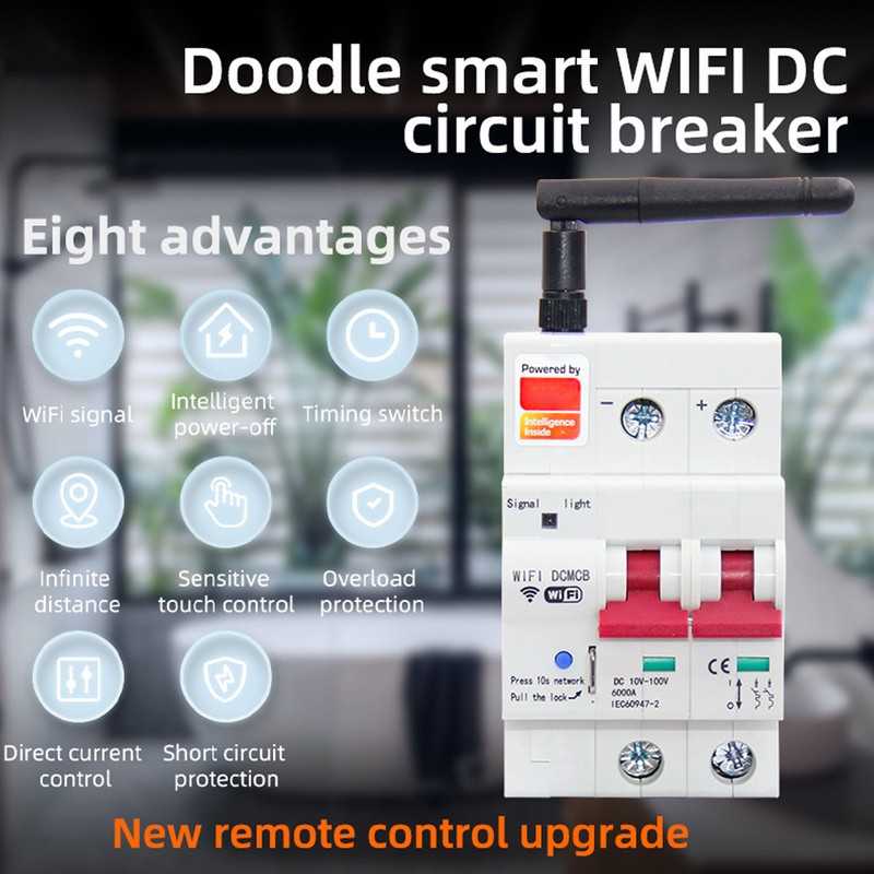 Smart DC Circuit Breaker 2P APP Control Voice Control WiFi