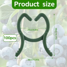 Plant Clips, 100 Pieces Small Plant Clips, Tomato Clips, Reusable Orchid Clips, for Gardening and Professional Plant Care