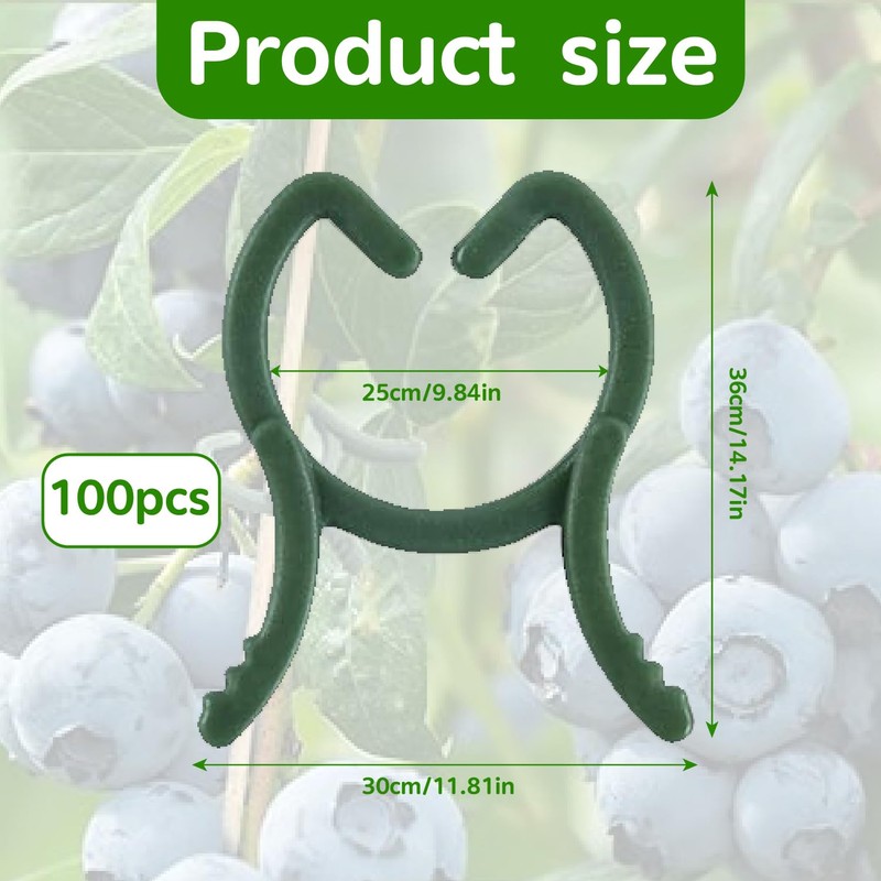 Plant Clips, 100 Pieces Small Plant Clips, Tomato Clips, Reusable
