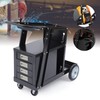 4 Tiers Rolling Welding Cart with Wheels and Tank Storage,