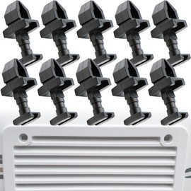 Terixe RV Refrigerator Vent Clips for Norcold 617772 Replacement, Quarter Turn Panel Fastener for Camper Fridge Vent, Perfect Refrigerator Parts & RV Vent Latch for Norcold 10 Pack