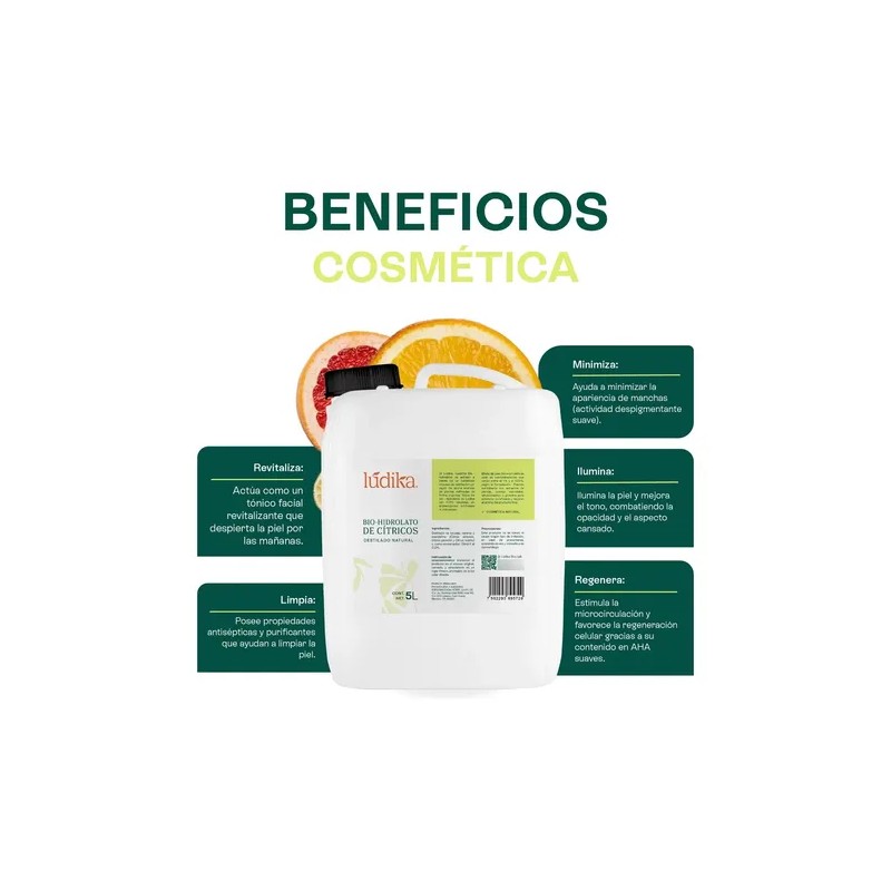 Hidrolato De Cítricos Facial, Corporal Y Capilar 5 L