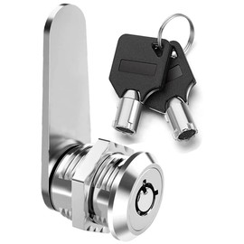 Litensh Thread Tubular Cam Lock with Keys Different, Mailbox Lock Cylinder Cabinet Lock Letter Box Lock Door Drawer Cupboard Lock (16MM)