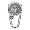 Multifunctional Luminous Clip On Carabiner Watch Mini Quartz Watch Compass