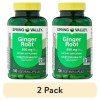 Unbranded 2 Pack Spring Valley Ginger Root Dietary Supplement Capsules