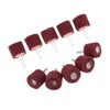 10 Pc Mounted Fiber Mop Polishing Brush Wheel for Drill