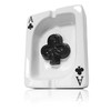 Ganzoo Ashtray in Poker Card Design Checked Symbol Ace