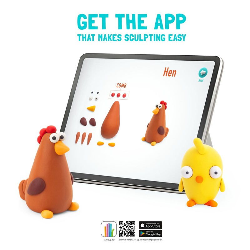 Hey Clay Farm Birds (15 Cans & 2 Tools)