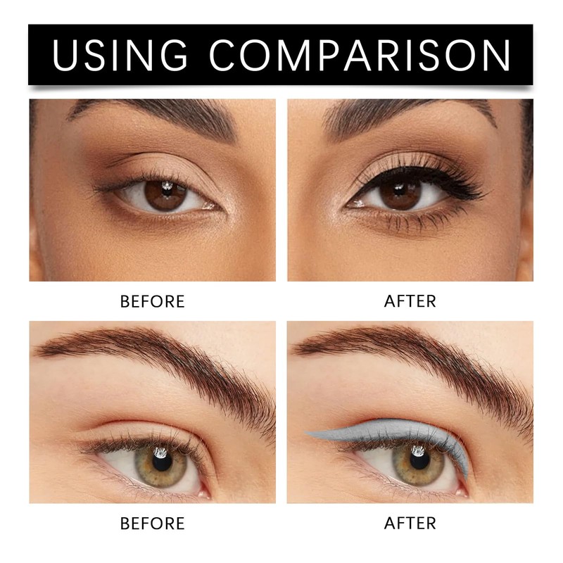 Black Eyeliner Pencil - Waterproof Smudge Proof Gel Eyeliner Pen