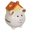 Piggy Bank Dream House Ceramic White 14.5 cm Gift New