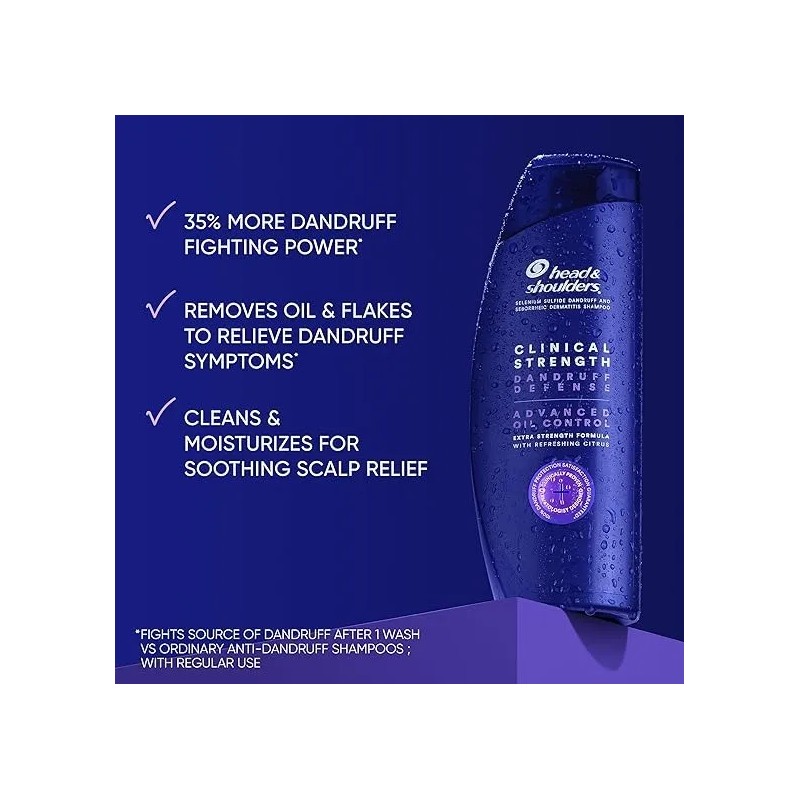 Head And Shoulders Shampoo Oil Control Grasoso Caspa 400ml.