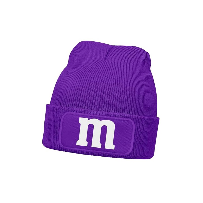MoonWorks® Men's Beanie Patch Knitted Hat with Letter M Print