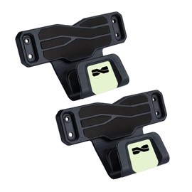 Adoreal 2PCS Magnetic Gun Holder with Safety Trigger Guard Protection, Gun Mount for Car, Vehicle, Truck, Walls, Desks, Gun Magnet for Pistols Revolver Shotgun Wall Mount Lock Luminous Sticker Design