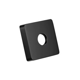 Extra Large Shower Arm Flange 2.5" in Outer Diameter Replacement Shower Head Arm Escutcheon Plate Suitable for Most Brands Shower Head Arms, Matte Black
