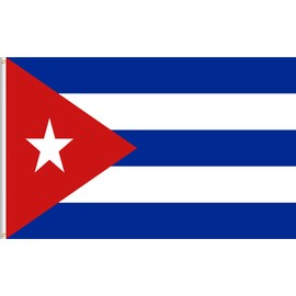 Lixure Cuban Flag 6 x 10 FT, 180 x 300 cm Bandera de Cuba Banner, Flag of Cuba, Polyester for Outdoor, Vivid Color, Fade Proof, Durable, with 2 Brass Grommets
