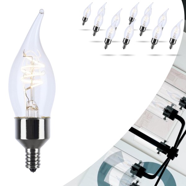 Satco 4W LED CA11 Light Bulb 2700K Warm White 350