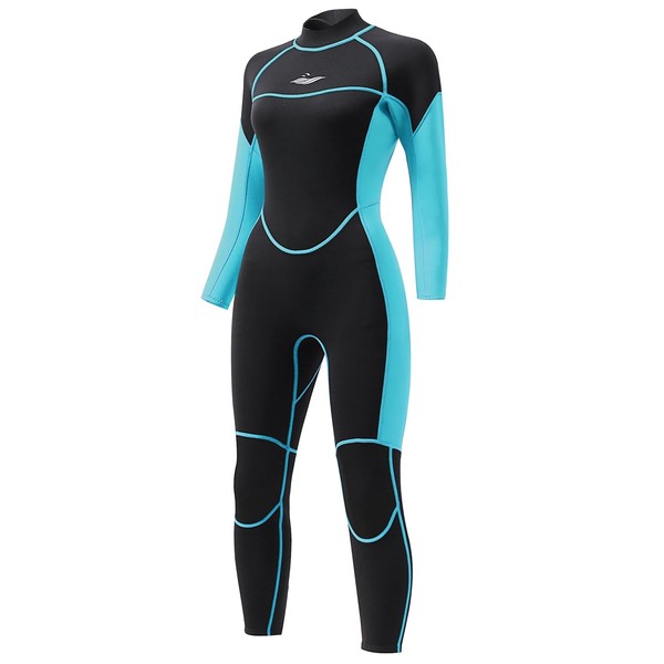 AICARSHI 3mm Full Wetsuit for Women - Neoprene Dive Skin