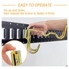 2-Pack E-Track Heavy Duty Shovel Hanger, Anti-Slip Double Layer Hooks