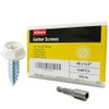 #8 x 1/2" Self-Tapping Gutter Screws White Painted Hex Head