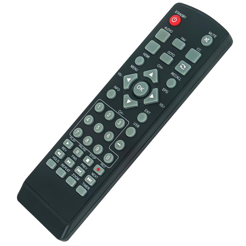 Replace Remote Control Compatible with Ematic Digital TV Converter Box
