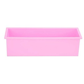 1200ml Molde De Jabón De Silicona Rectangular De Tres Colores Molde De Tostadas Bricolaje Moho Antiadherente Herramienta De Caja Fácil De Limpiar(rosado)