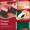 4Pcs Christmas Stockings 4.3x3.9 Mini Christmas Stockings Green and Red