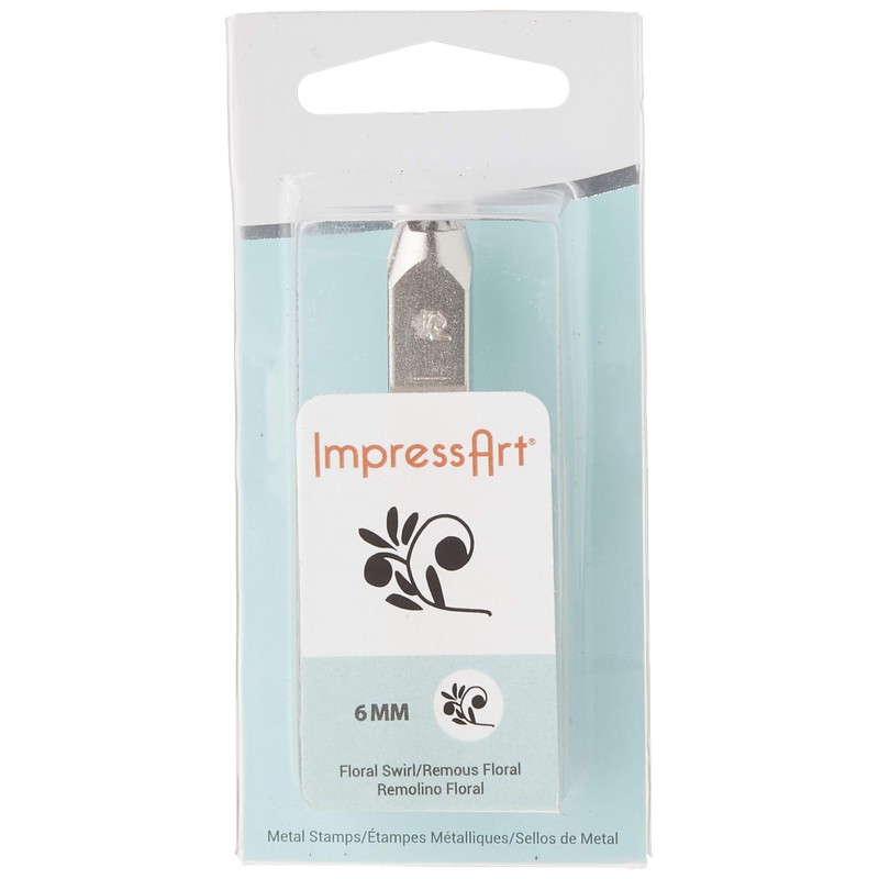 ImpressArt- 6mm, Floral Swirl Design Stamp