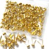 TANOKOX Gold 0.2 inch (6 mm), Approximately 120 Pieces in