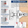 10 Pack 1/2'' Overlay Face Frame Soft Close Hidden Cabinet