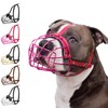 BRONZEDOG Pitbull Dog Muzzle Metal Mask Amstaff Wire Basket Pit