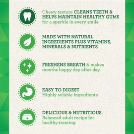 Greenies Greenies Petite Natural Dental Care Dog Treats, 3-Flavor Variety Pack, (3) 12 oz. Pouches, 60 Total Treats