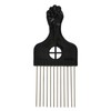 Professional Afro Pick Hair Comb Metal Wide Tooth Hair Cutting