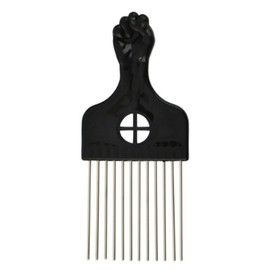 Professional Afro Pick Hair Comb Metal Wide Tooth Hair Cutting Comb Metal Hair Dye Comb Wig Braid Comb Hairdressing Styling Tool for Curly Hair for Men Women (M)