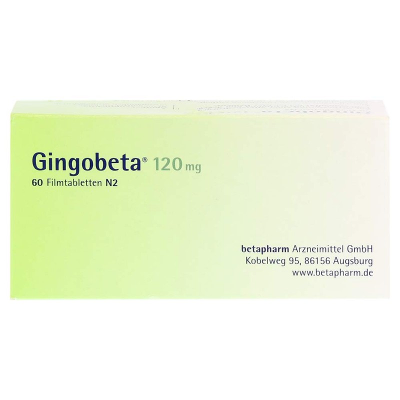 GINGOBETA 120 mg Film-Coated Tablets Pack of 60