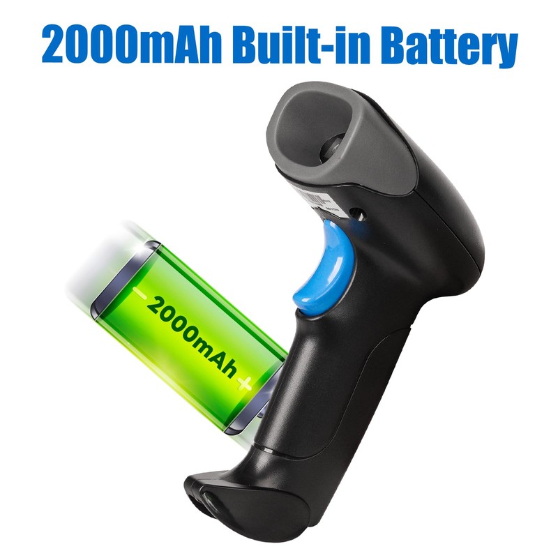 Rabitpos QR Code Scanner with Foldable Stand, 1D 2D Barcode