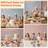 200 PCS Small Clear Plastic Bowls – 8 OZ Disposable