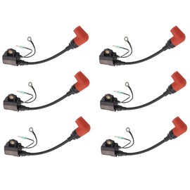 Hconcet 6 bobinas de encendido fueraborda compatibles con Yamaha V4 V6 115HP/150HP/85HP 6R3-85570-01-00 6R3-85570-00-00..