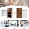 SILKYDRY Reception Desk, Small Retail Checkout Counter with Lockable Drawer