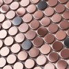 Parrotile Penny Round Tile Copper Bronze Mosaic Tiles for Kitchen