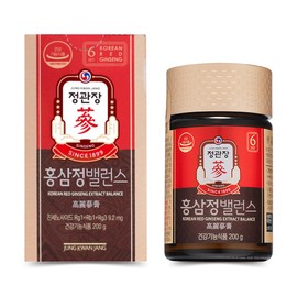 JungKwanJang | Korean Red Ginseng Extract Balance (Jar, 200g) | Panax Ginseng Supplement & Tea | Caffeine Free | Daily Energy, Balance, Immune Support, Blood Circulation | Vegan Friendly