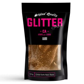 Glitter.US Dark Gold Premium Glitter Multi Purpose Dust Powder 100g / 3.5oz Cosmetic Face