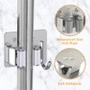 4 Pack Broom Holder Wall Mount,Heavy Duty Stainless Steel Broom